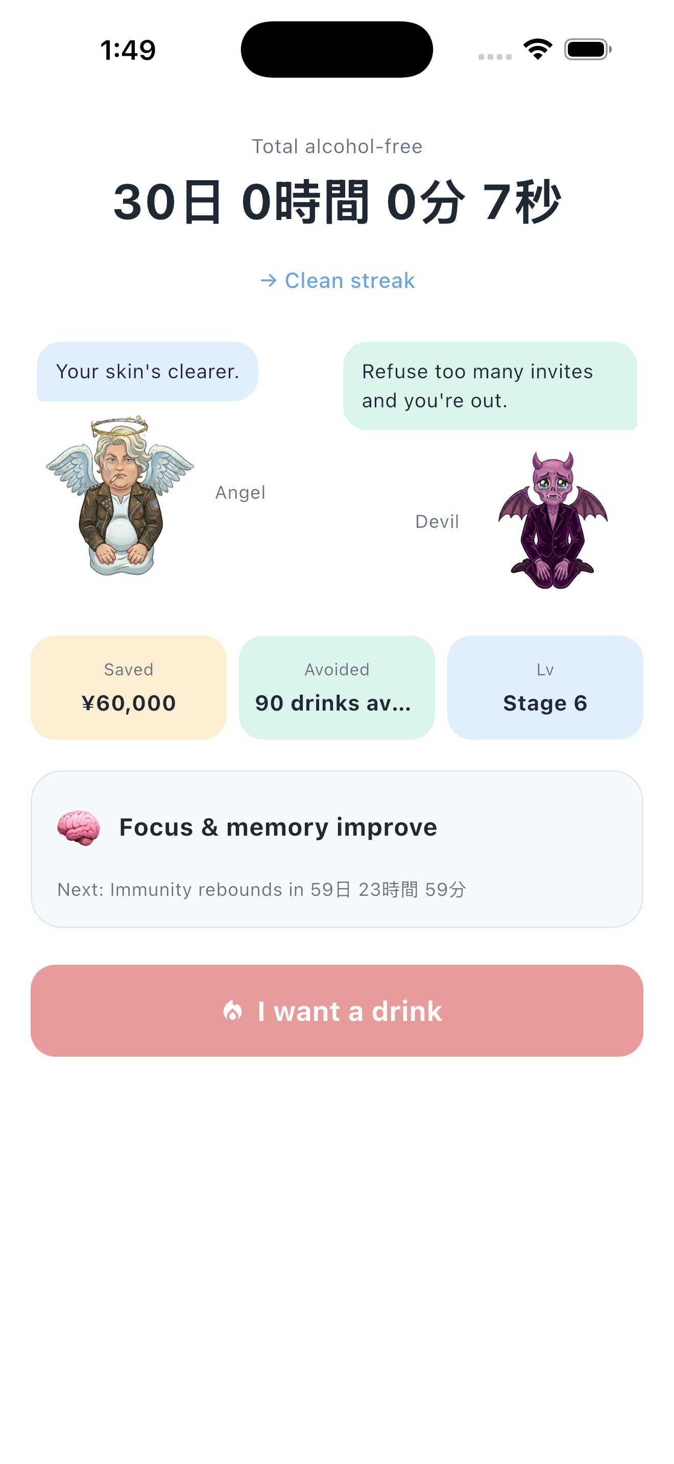 Sober Island - Recovery stage