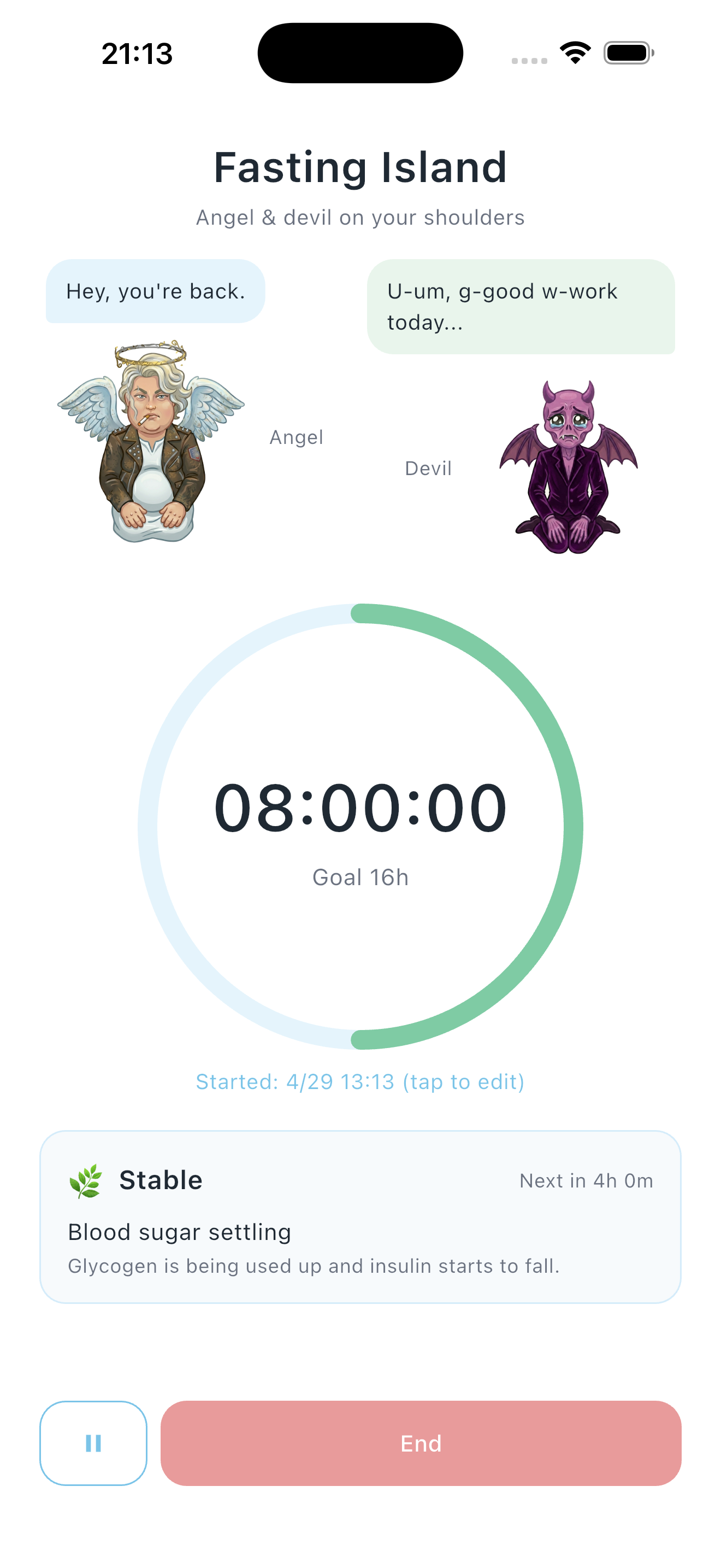 Fasting Island - Timer