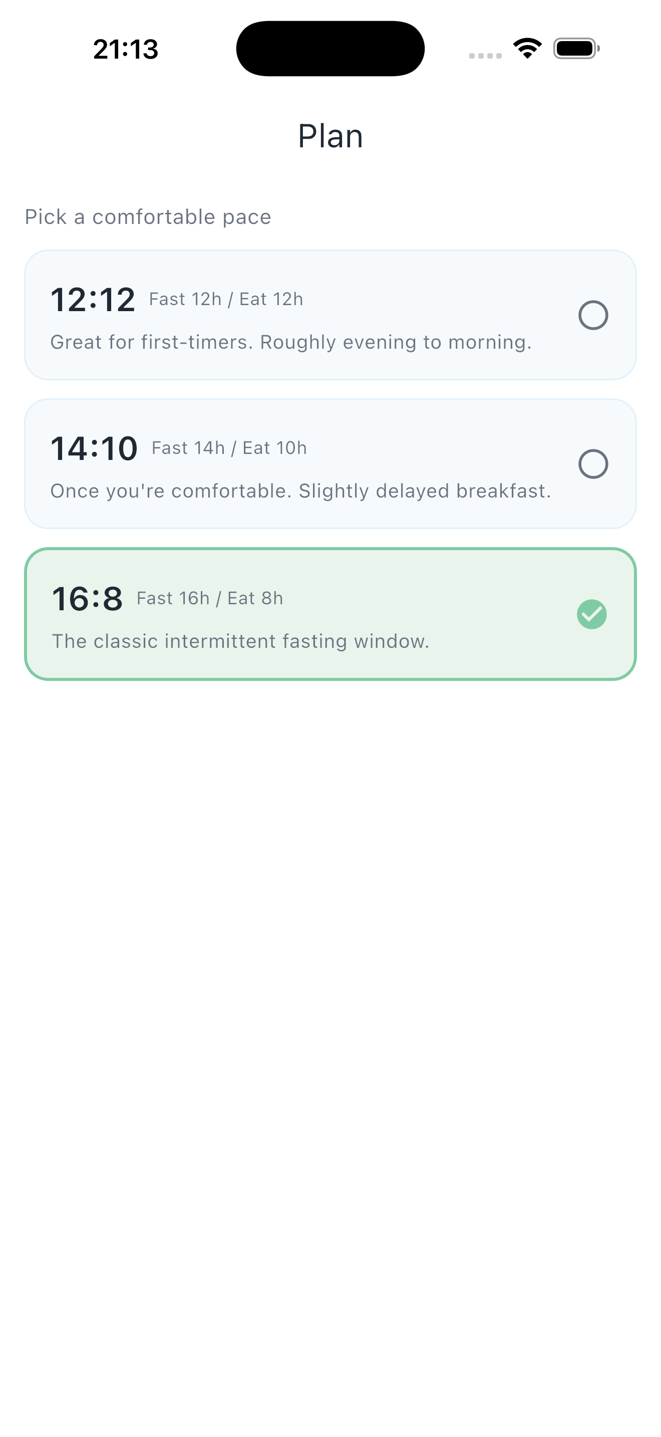 Fasting Island - Plan select